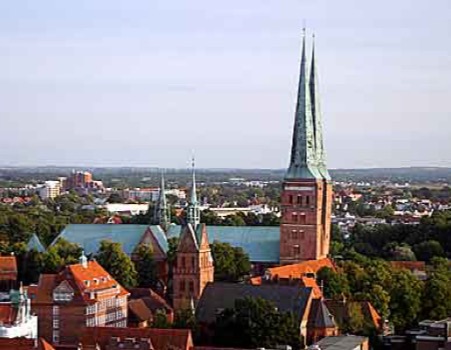Lübecker Dom - Ansicht vom St. Petri Turm